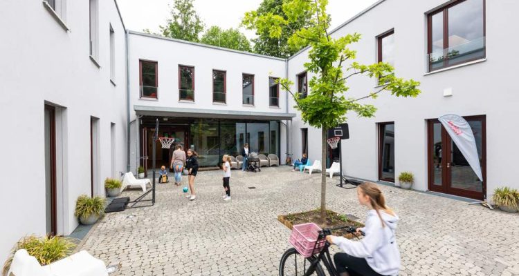 Family hub courtyard