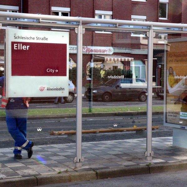 A tram stop