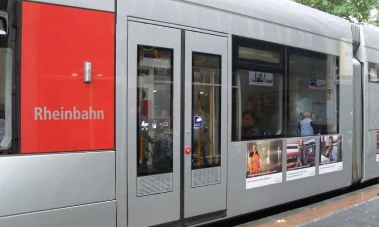 Tram doors on subway