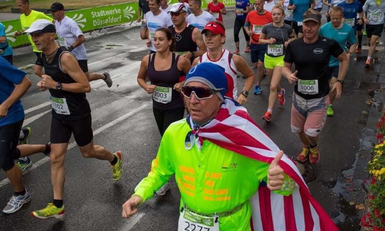 Runners in half marathon